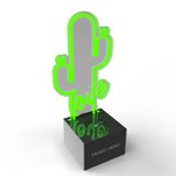 SBS MHSPLEDLOV Draagbare Party Speaker Groen, Wit 3W Bluetooth LED