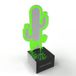 SBS MHSPLEDLOV Draagbare Party Speaker Groen, Wit 3W Bluetooth LED