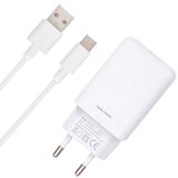 LEYF & Mirtech USB-oplader, 18 W en USB A naar USB C oplaadkabel (1 m), QC Quick Charge 3.0, voeding, wandlader, reisoplader, stroomadapter compatibel met Samsung Galaxy Series