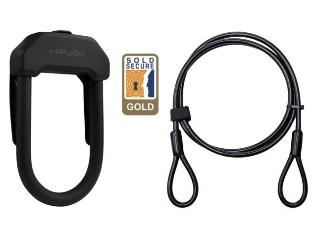 Hiplok DX Beugelslot Zwart + Kabel 2 meter - 5060277661583