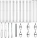 vidaXL - Gaashek - Zeshoekig - Met betonnen voetstuk - 50 x 1,6 m - Mesh