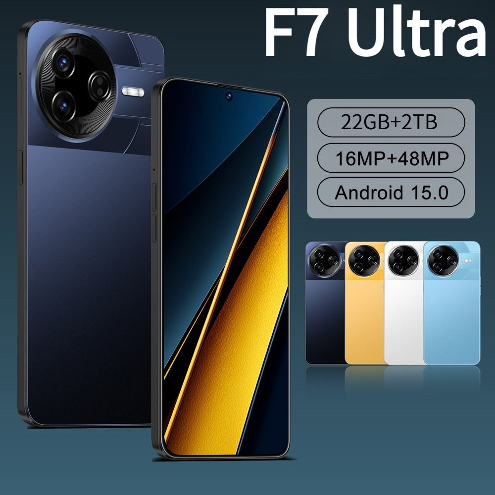 CHOTOG HOT Smartphone F7 Ultra Global Version Android 7800mAh Mobiele Telefoons Gezichtsherkenning 5G Dual SIM Origineel 22GB+2TB Mobiele Telefoons