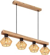 Globo hanglamp Valli - bruin - metaal - 54043-4H