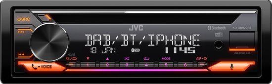 JVC KD-DB922BT Autoradio - DAB+ - Multicolor