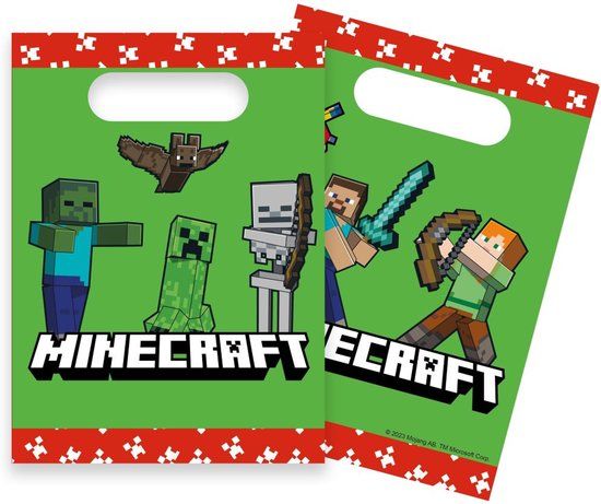 We Fiesta Minecraft Uitdeelzakjes (4 stuks)