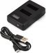 EKEN Chargeur double avec écran LCD