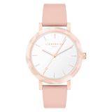 Liebeskind Berlin Montre pour femme - Ronde - Or rose - 37 mm - Élégante montre pour femme en acier inoxydable poli avec mouvement à quartz - Montre analogique - Étanche à 3 ATM - Résistante aux