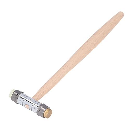 Hosit Roestvrijstalen Hamer, Draagbare Vervangbare Kop Professionele Accessoires Sieradenhamer Mooie Vorm voor Buitenshuis