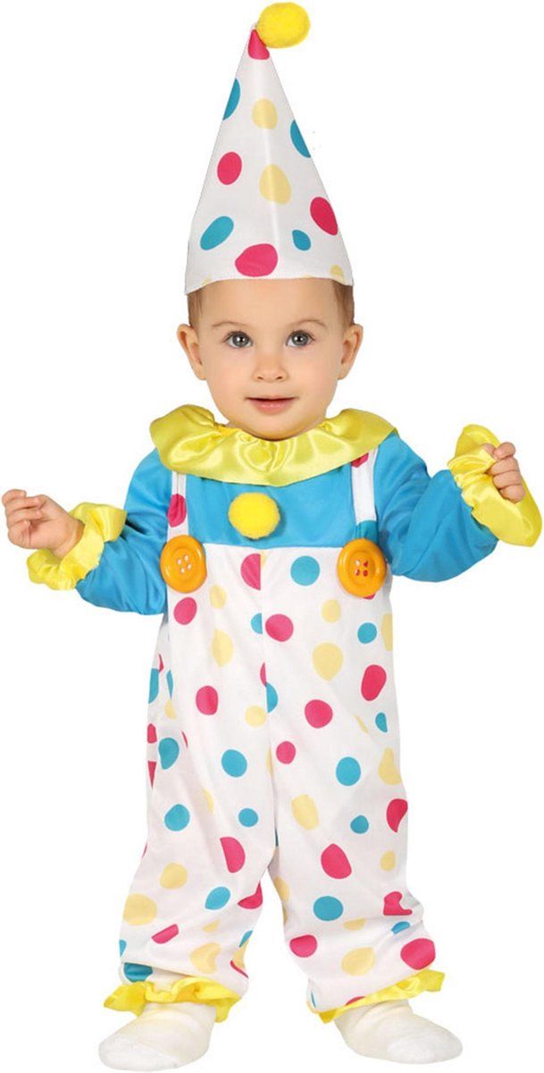Guirca Fiestas Verkleedpak Clown Junior Maat 12-24 Maanden