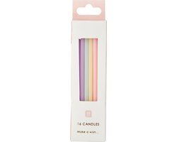 Talking Tables Set 16 Kaarsjes 14cm | We heart Pastels