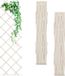 Relaxdays plantenklimrek set van 3 - uitschuifbaar - 180x60 cm - dennenhout