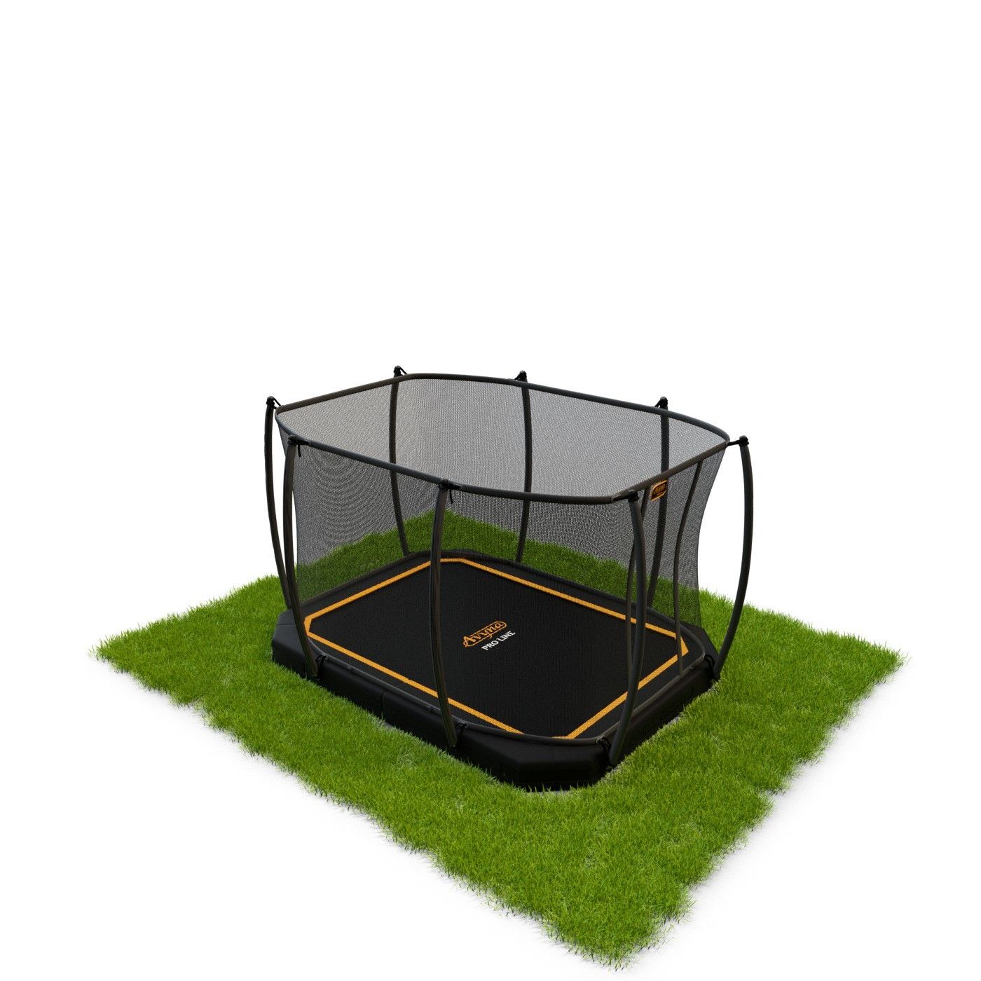 Avyna Pro-Line Inground Trampoline met Veiligheidsnet 340 x 240 cm (234) zwart - Black Edition