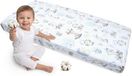 Medi Partners Hoeslaken voor een Babybedje 70x140 cm 100% Katoenen babybeddengoed kindermatras slaapzak (Ree en egel)