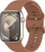Qubix Wave Sportband Marron Silicone pour Apple Watch 38mm/40mm/41mm/42mm