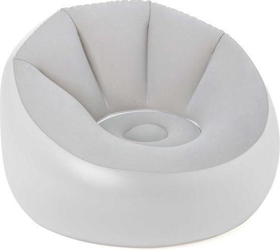Bestway LED Lounge Stoel - Grijs/Translucent - PVC - 7 Kleuren