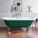 Hudson Reed Vrijstaand Bad Klassiek 179,5cm x 78,5cm - Evergreen (Vert), met Chromen Badpoten | Oxford