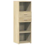 vidaXL Hoge kast Sonoma-eikenhout, 40x42,5x124 cm