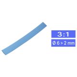 TRU COMPONENTS 1572304 Krimpkous zonder lijm Blauw 6 mm 2 mm Krimpverhouding:3:1 per meter