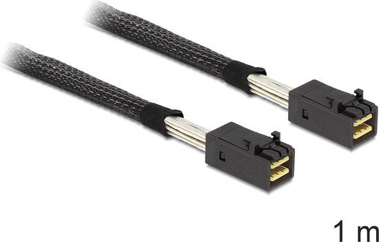 DeLOCK Mini SAS HD x 4 SFF 8643 Zwart