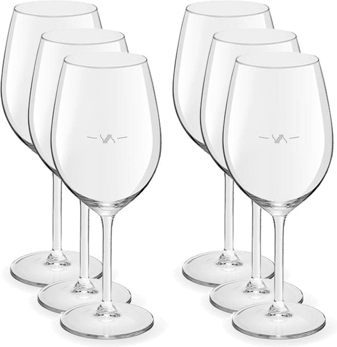 Royal Leerdam 6x Luxe wijnglazen voor witte wijn 320 ml Esprit - 32 cl - Witte wijn glazen met maatstreep - Wijn drinken - Wijnglazen van glas