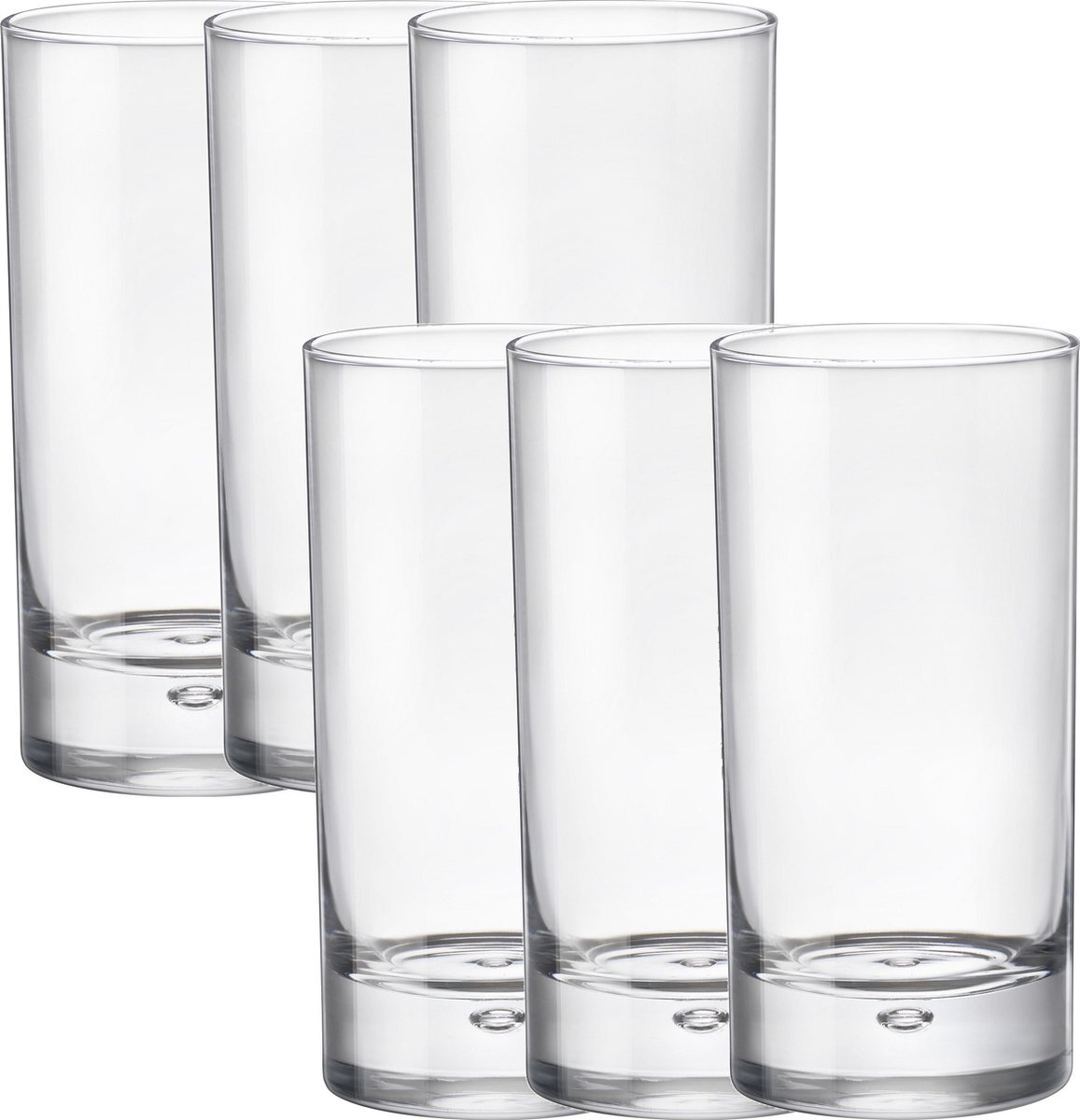 Bormioli 12x Stuks transparante drinkglazen 375 ml van glas - Waterglazen - Glazen