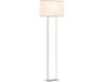 Homcom Vloerlamp Metaal, Linnen 45L x 15B x 150H cm Wit
