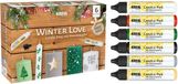 Kreul Winter Love - Set van 6 Kandelaarrenset
