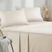 Linge de lit 3 pièces pour lit simple, beige