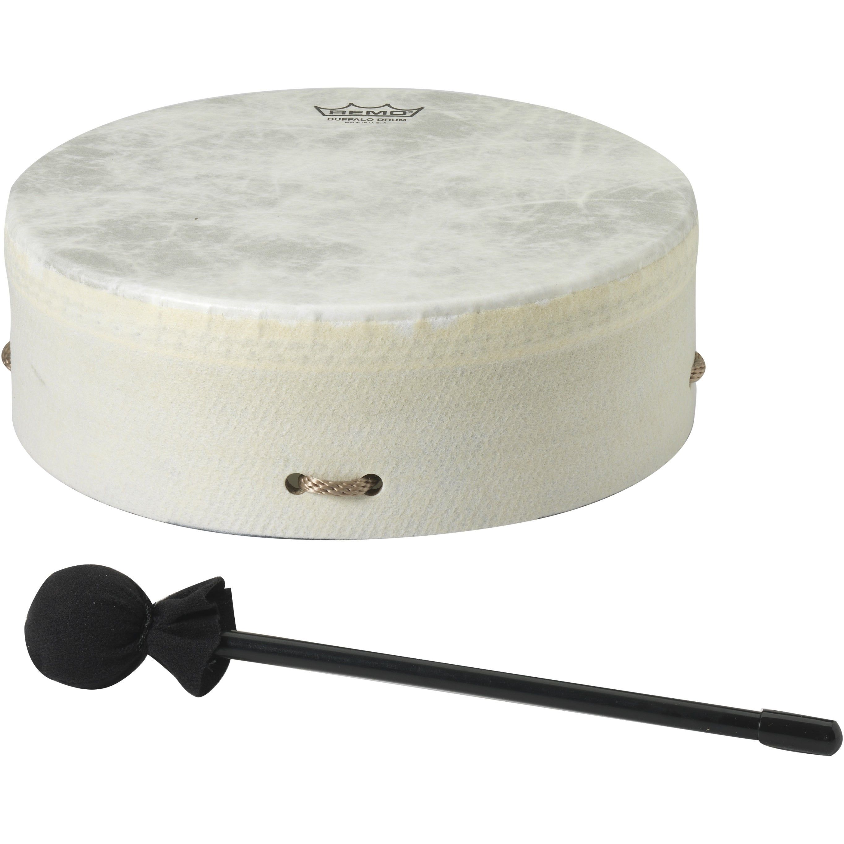 Remo Buffalo Drum - 10 inch - Hand Drum with Mallet