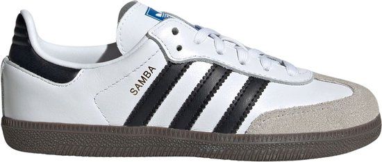 Adidas Samba OG Sneakers Junior - Wit - zwart - lichtgrijs - Maat 31