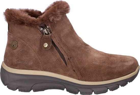 Skechers Easy Going dames gevoerde veterboots - Bruin - Maat 38