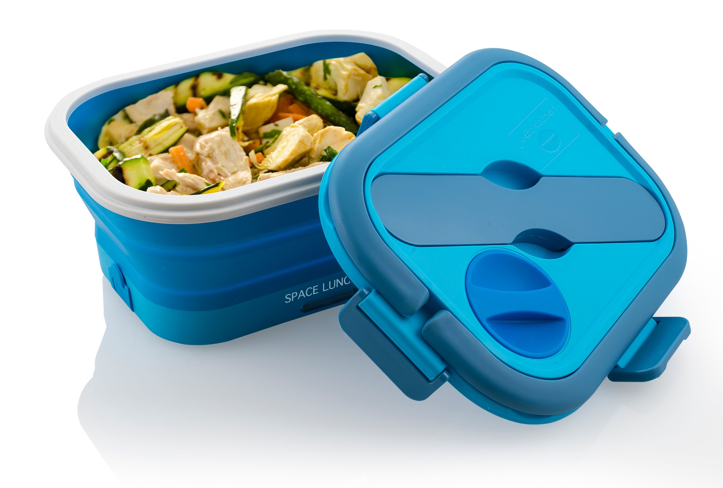 Macom Space Lunch To Go wit, blauw