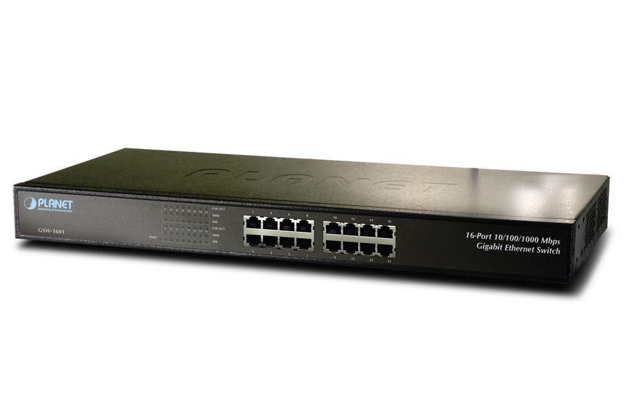 Planet GSW-1601 - Switch - 16 poorten - Zwart