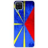Samsung Galaxy A12 Drapeau la reunion Verstevigd hoesje met sublimatie bedrukking