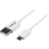 StarTech.com 0,5 m witte micro USB-kabel - A naar micro B