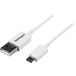 StarTech.com 0,5 m witte micro USB-kabel - A naar micro B