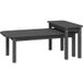 Ensemble de tables basses en bois de pin massif gris