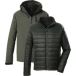 killtec heren Outdoorjas/3 in 1 functionele jas met capuchon en inritsbare gewatteerde jas KOW 95 MN JCKT, oliv, S, 43492-000
