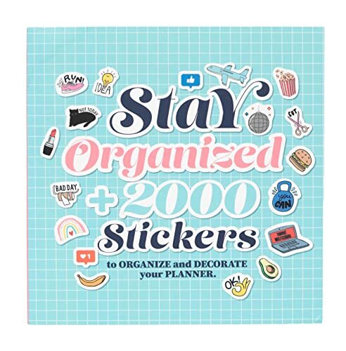 Grupo Erik Stikerset Stay Organized | Stikerschrift met meer dan 2000 stickers | klein boek met stickers om te organiseren en te versieren