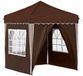 vidaXL Tente de réception pop-up 195 x 195 x 245 cm Marron Tissu Oxford