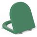 YEAUPE PRO WC-bril D-vorm met Softclose, Toiletdeksel Universeel, Toiletbril met Geruisloze Sluiting, Toilet Seat Groen, 42,5 × 36,3 × 4,9 cm