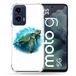 Cokitec Versterkte hoes voor Motorola G35 5G dierenschildpad wit veelkleurig