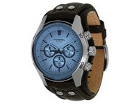 Fossil Coachman horloge voor heren, chronograaf uurwerk met roestvrij stalen of lederen band, Blue