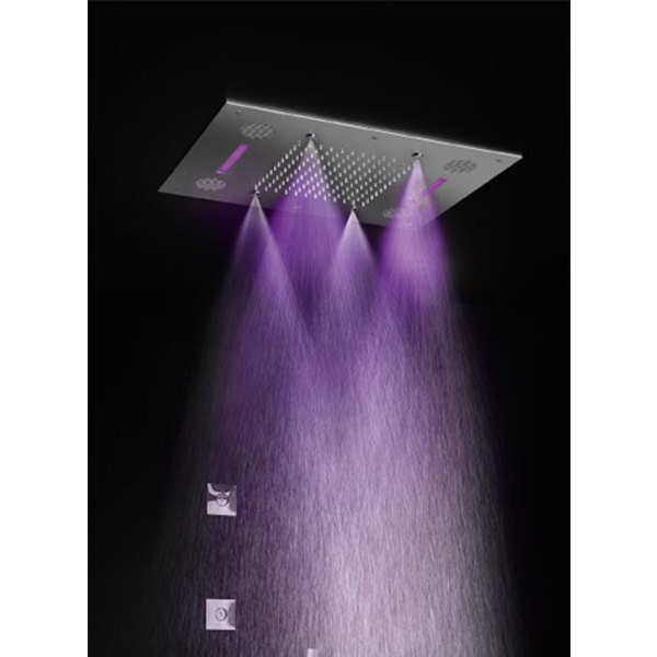 hotbath Mate inbouw hoofddouche douche spin LED Sound geborsteld nikkel M192GN