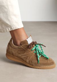 Shabbies Amsterdam April Mina Sneaker Suède Tabacco - Maat 40
