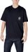 Armani Exchange T-shirt rond met zak - Bleu Chemises