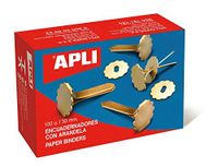 APLI 12285 - Metalen bindmiddelen met ring 18 mm 100 u.