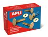 APLI 12285 - Metalen bindmiddelen met ring 18 mm 100 u.