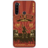 Xiaomi Redmi Note 8 Rock and roll bedrukt siliconen hoesje