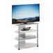 Furinno ECON Petite tv-standaard met 4 niveaus voor tv tot 32 inch, wit